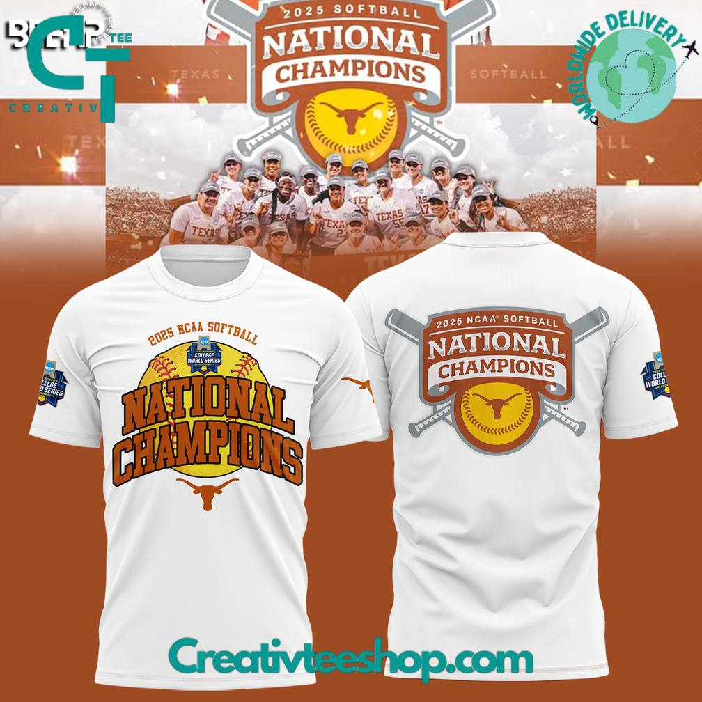 Texas Longhorns Softball National Champions 2025 “Hook ’em Horn” Shirt