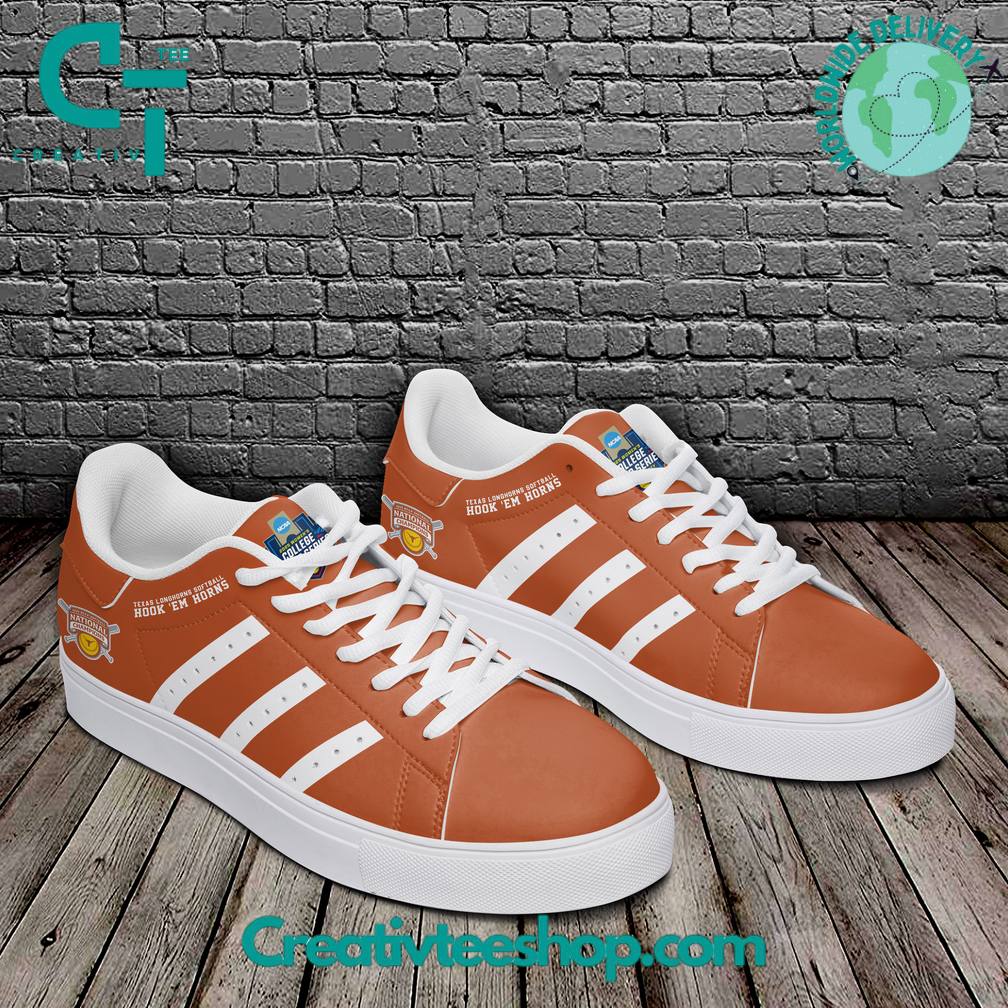 Texas Longhorns Softball National Champions 2025 Orange Stan Smith Shoes