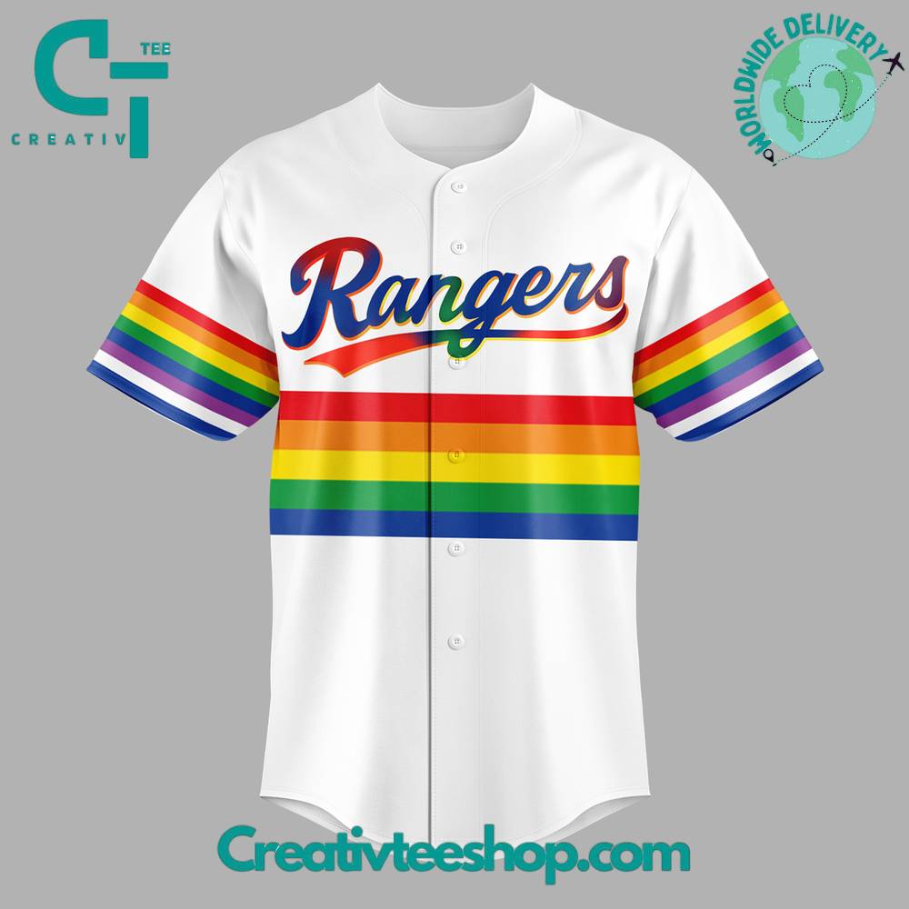 Texas Rangers Pride Night 2025 Special Baseball Jersey