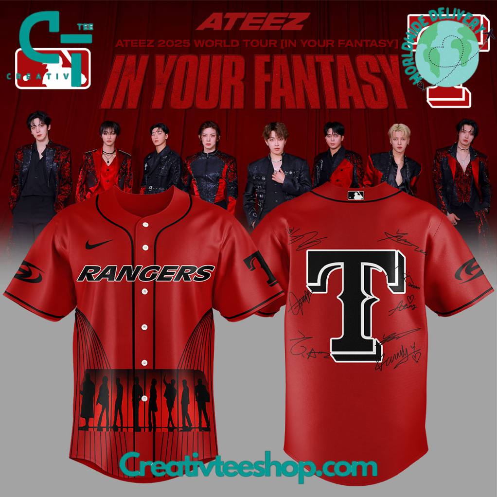 Texas Rangers x ATEEZ World Tour “In Your Fantasy” Signature Baseball Jersey