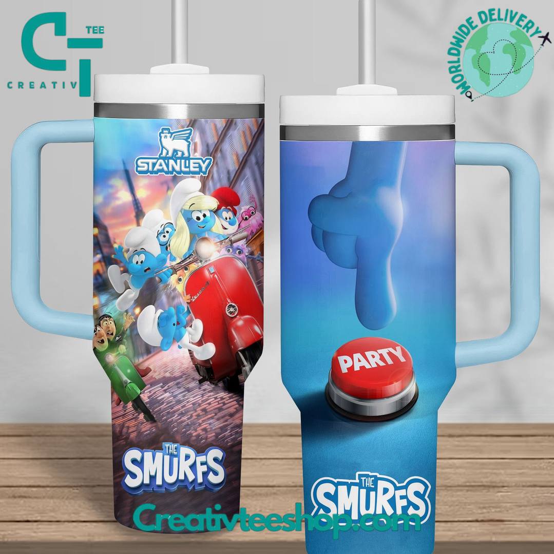 The Smurfs Limited Edition Tumbler 40oz with Handle