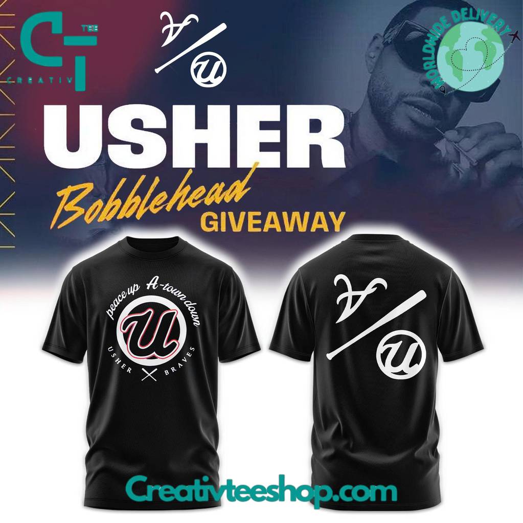 Usher x Atlanta Braves A-Town Upside Down Special Tee