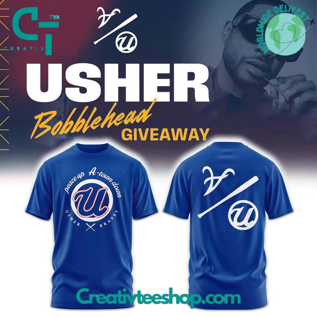 Usher x Atlanta Braves A-Town Upside Down Special Tee