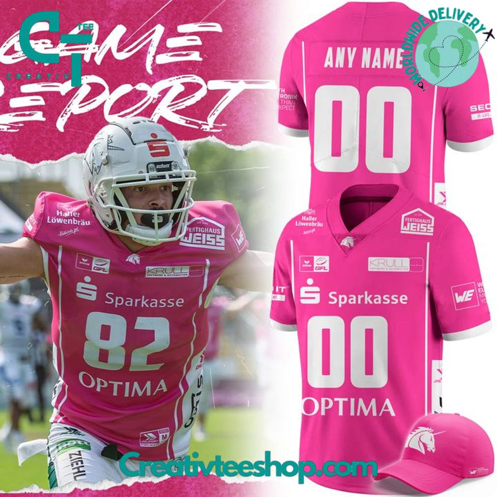 Schwäbisch Hall Unicorns Pink Bowl 2025 Custom Jersey