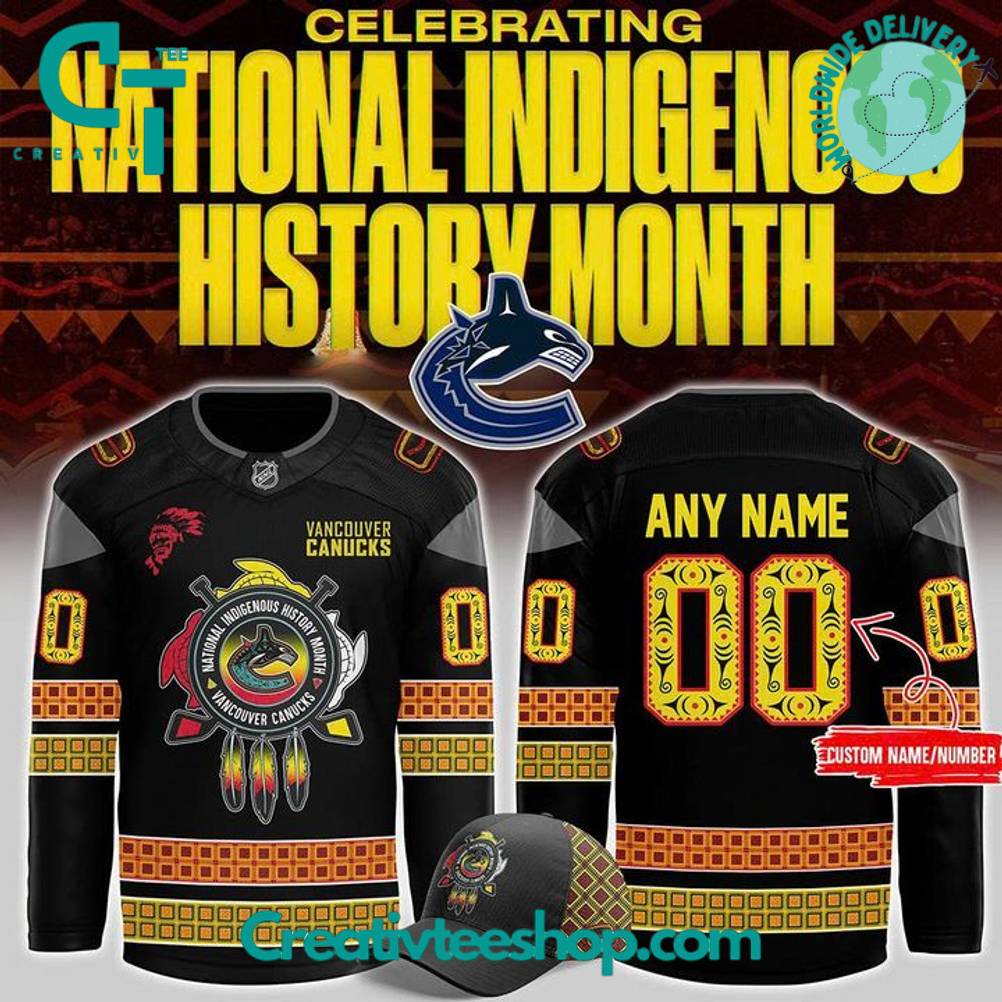 Vancouver Canucks 2025 National Indigenous History Month Personalized Hockey Jersey