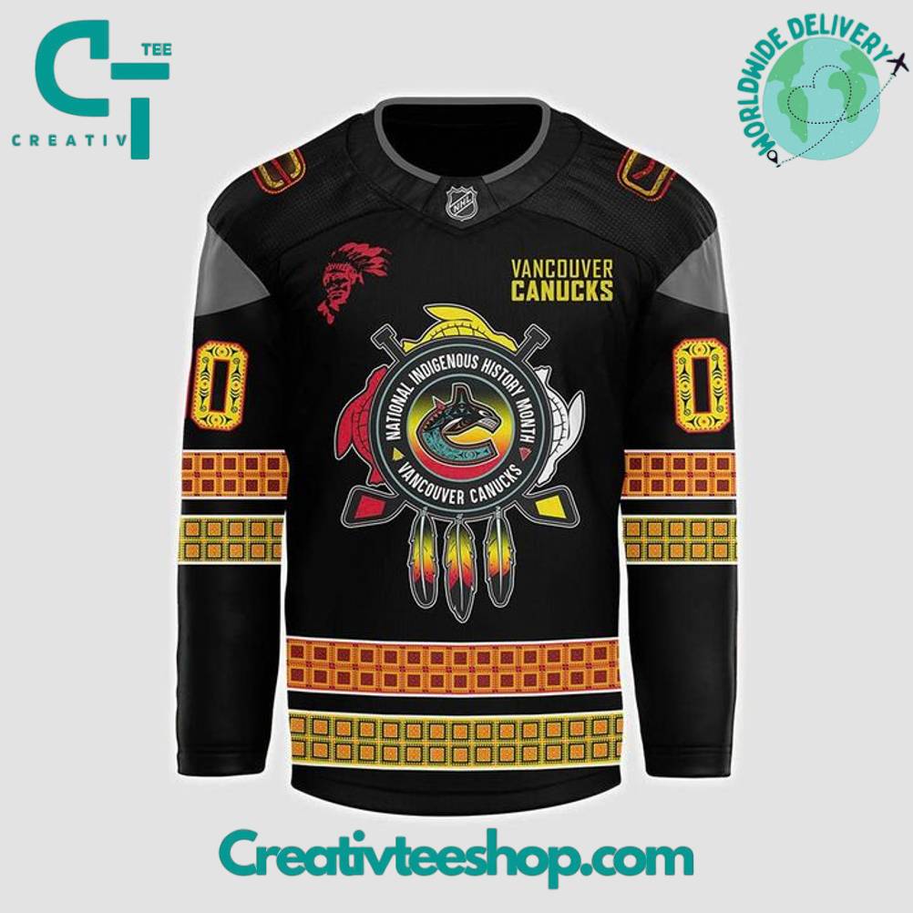 Vancouver Canucks 2025 National Indigenous History Month Personalized Hockey Jersey