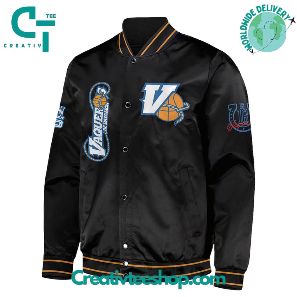Vaqueros de Bayamón BSN 2025 Special Edition Black Bomber Jacket