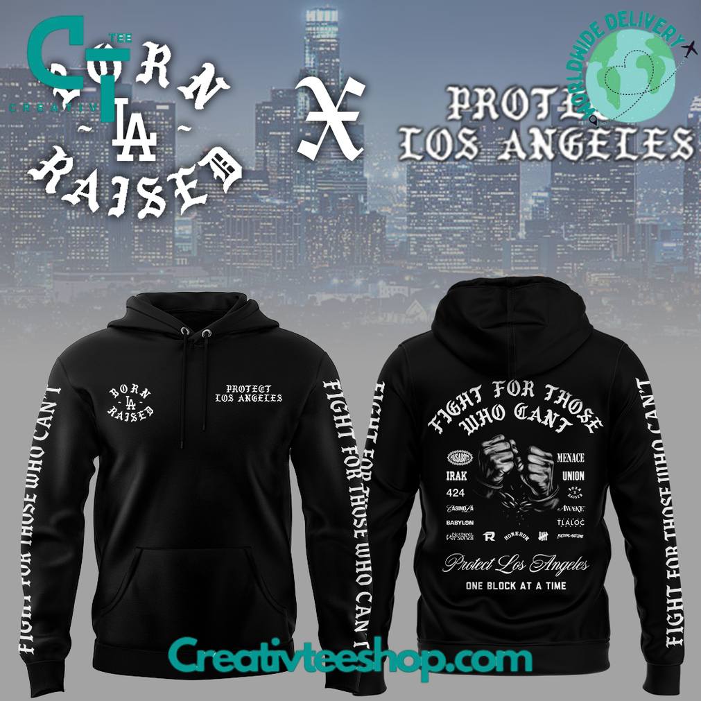Los Angeles Dodgers x Protect los Angeles “Born Raised” Black Hoodie