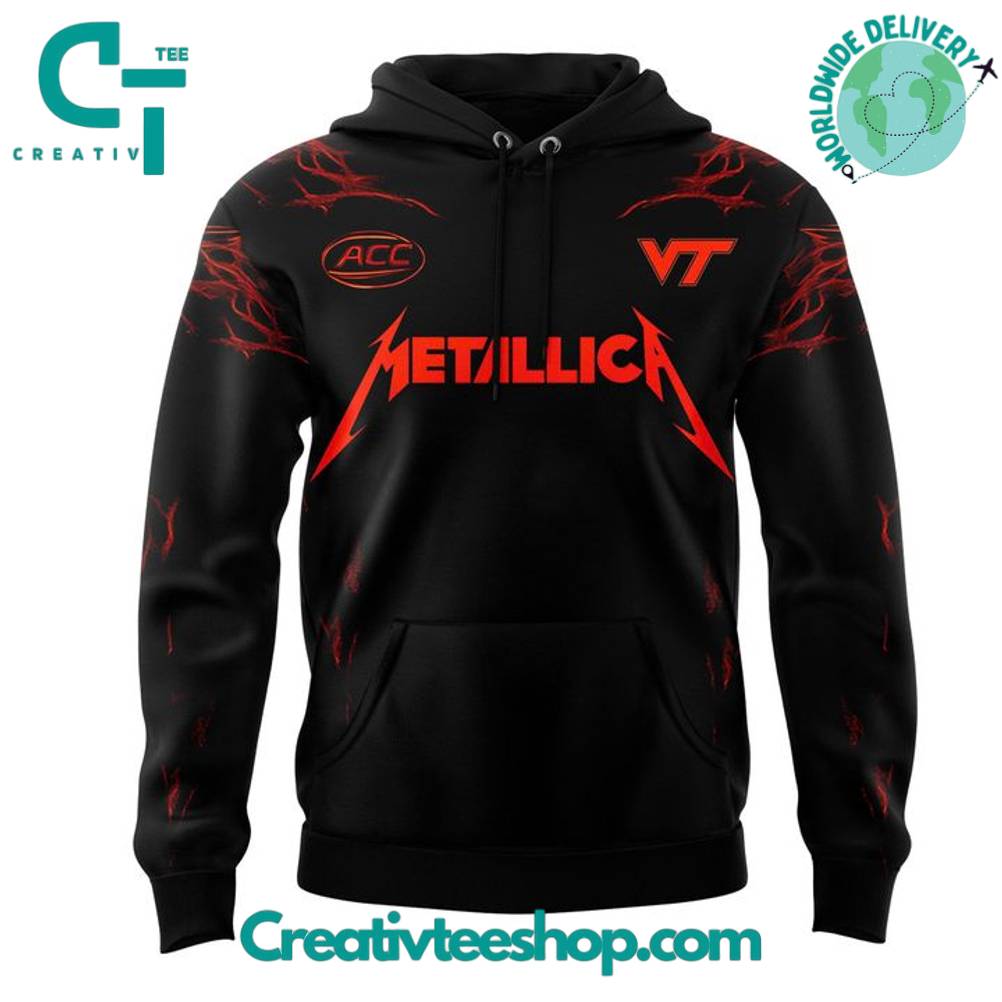 Virginia Tech Hokies x Metallica M72 World Tour Special Hoodie