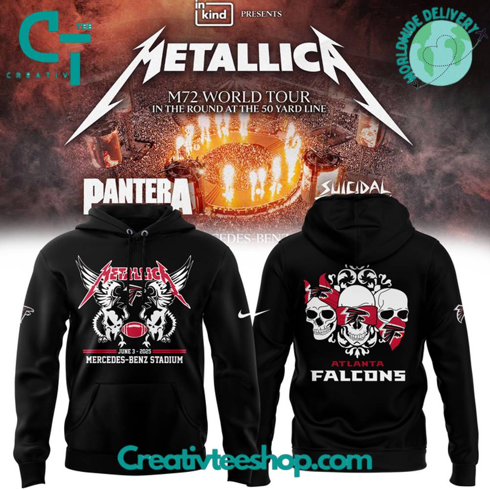Atlanta Falcons x Metallica M72 World Tour Special Hoodie