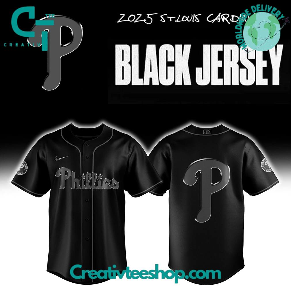 Philadelphia Phillies “Back to Black” Special Baseball Jersey