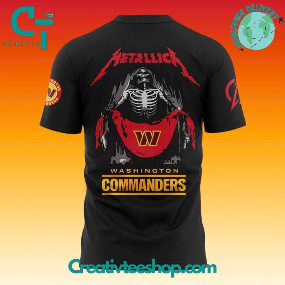 Washington Commanders x Metallica M72 World Tour in Northwest Stadium Special Tee