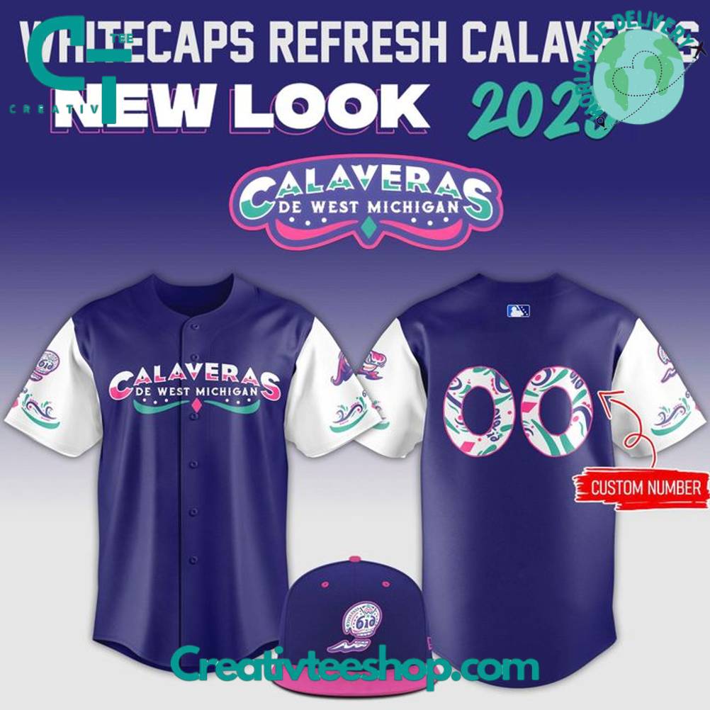 West Michigan Whitecaps Refresh Calaveras New Look 2025 Personalized Baseball Jersey