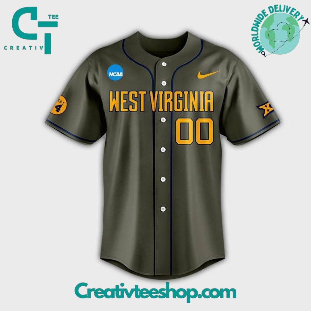 West Virginia Mountaineers Special Camo Custom Jersey
