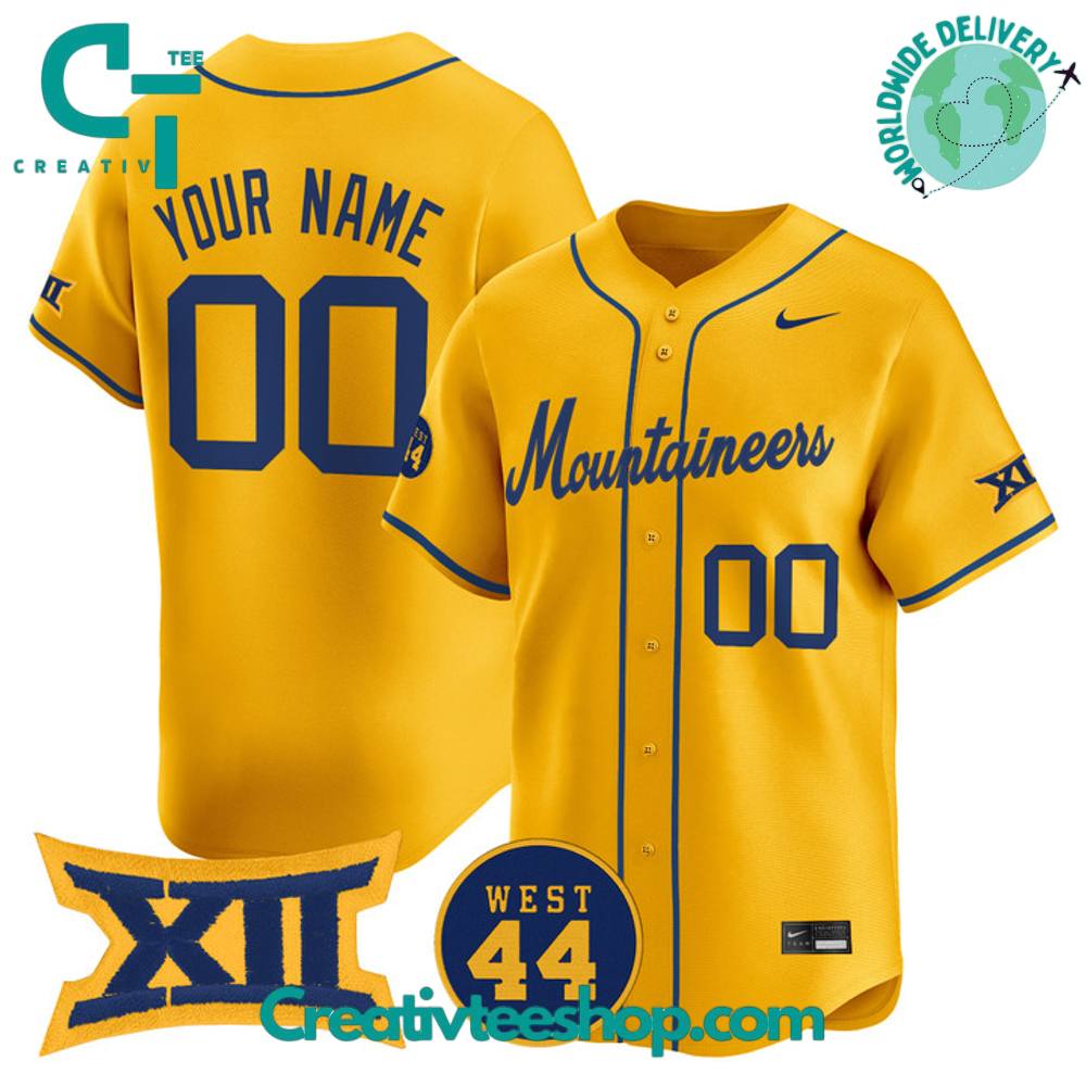 West Virginia Mountaineers Special New 2025 Baseball Jersey
