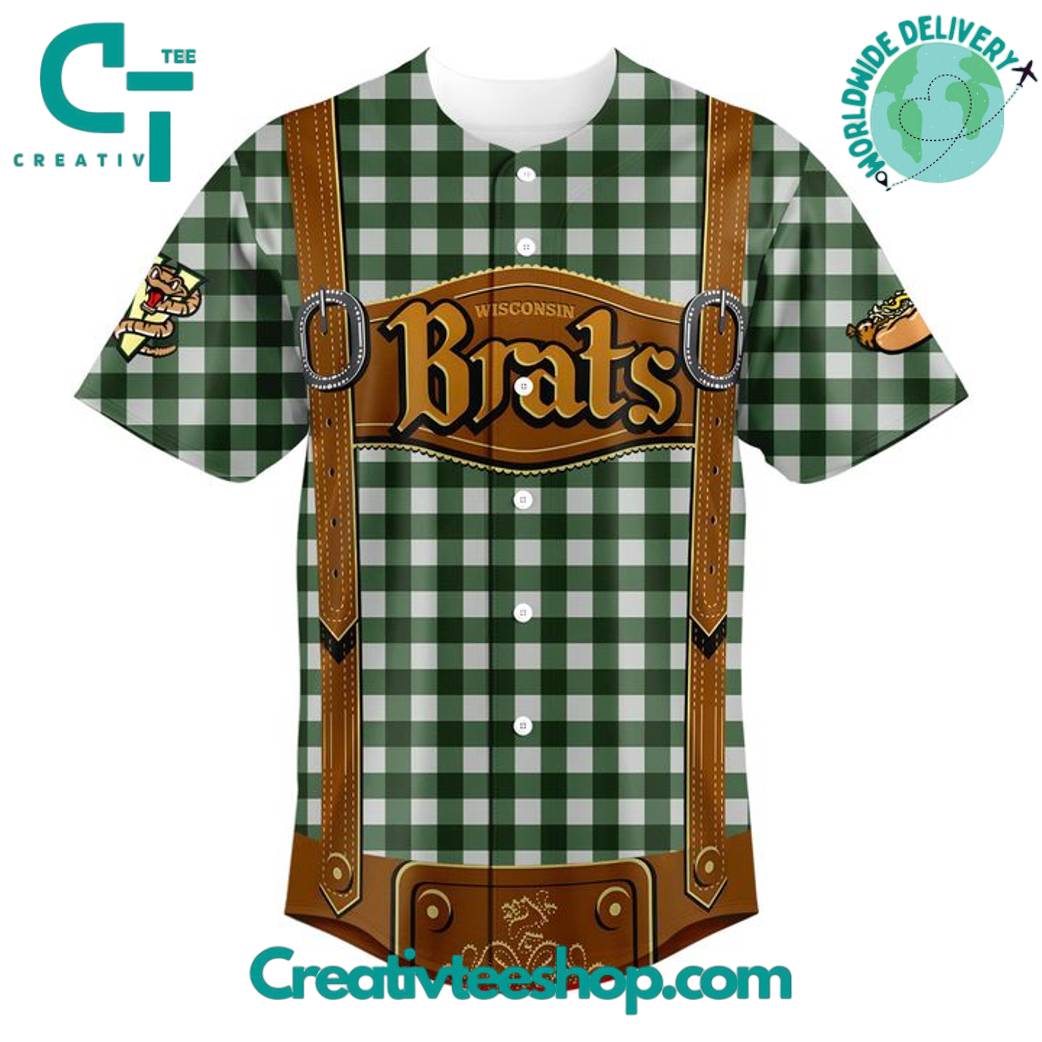 Wisconsin Timber Rattlers Flying Brats 2025 Personalized Baseball Jersey