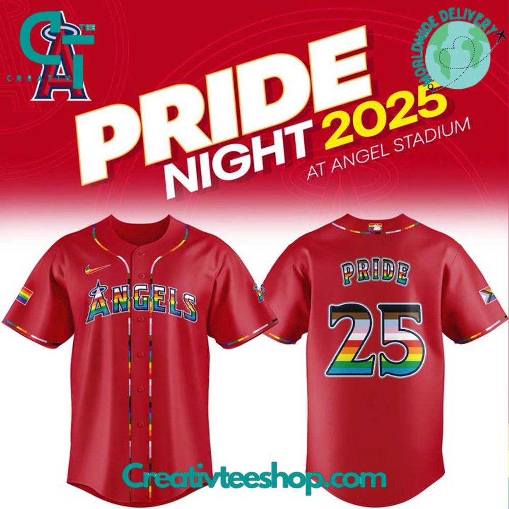 Los Angeles Angels Pride Night 2025 Limited Edition Baseball Jersey