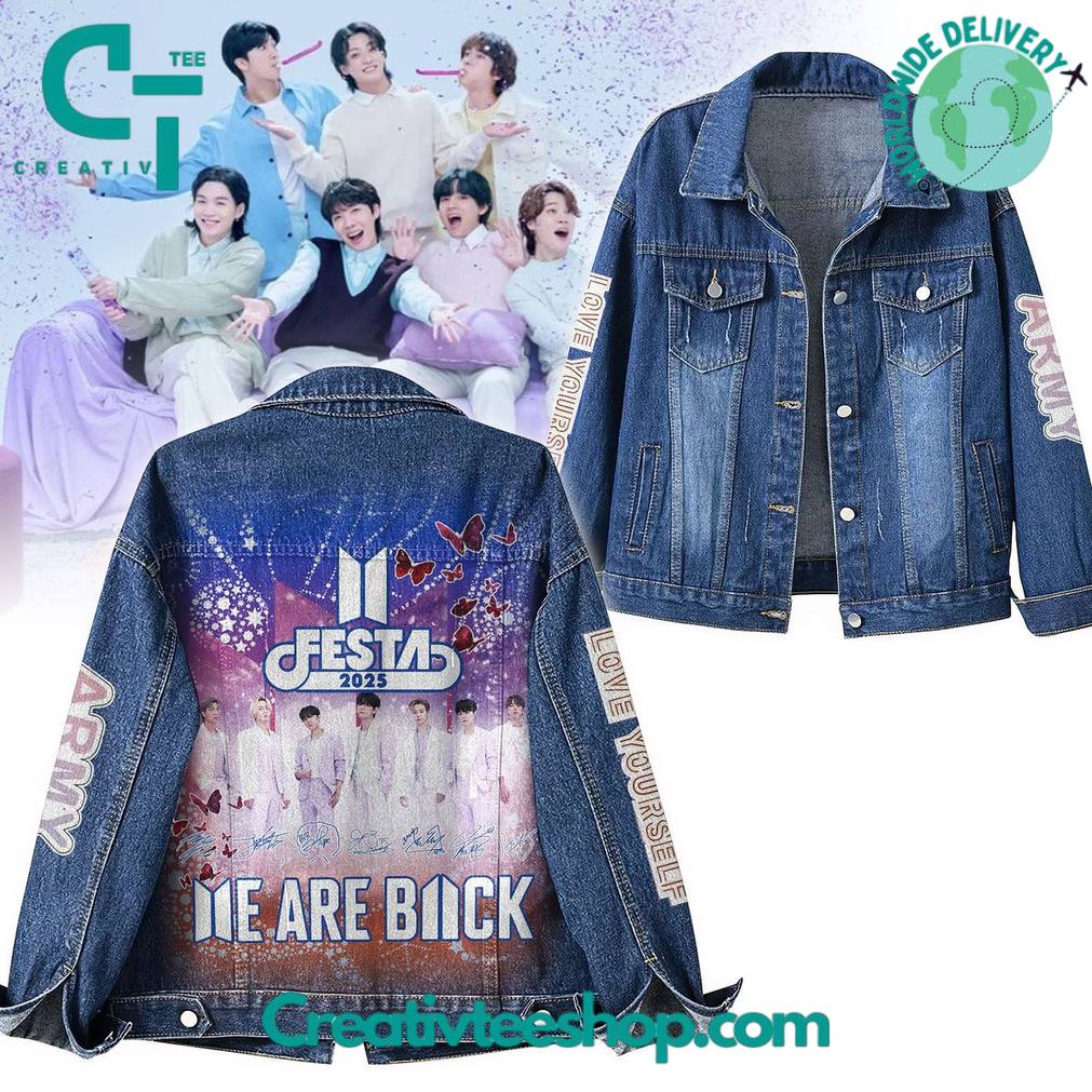 BTS “We Are Back” Tour 2025 Special Denim Jacket