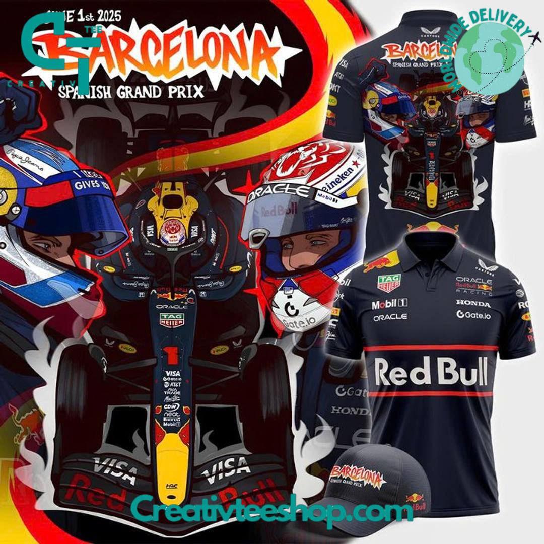 Oracle Red Bull Racing x Barcelona Spanish Grand Prix 2025 Polo Shirt