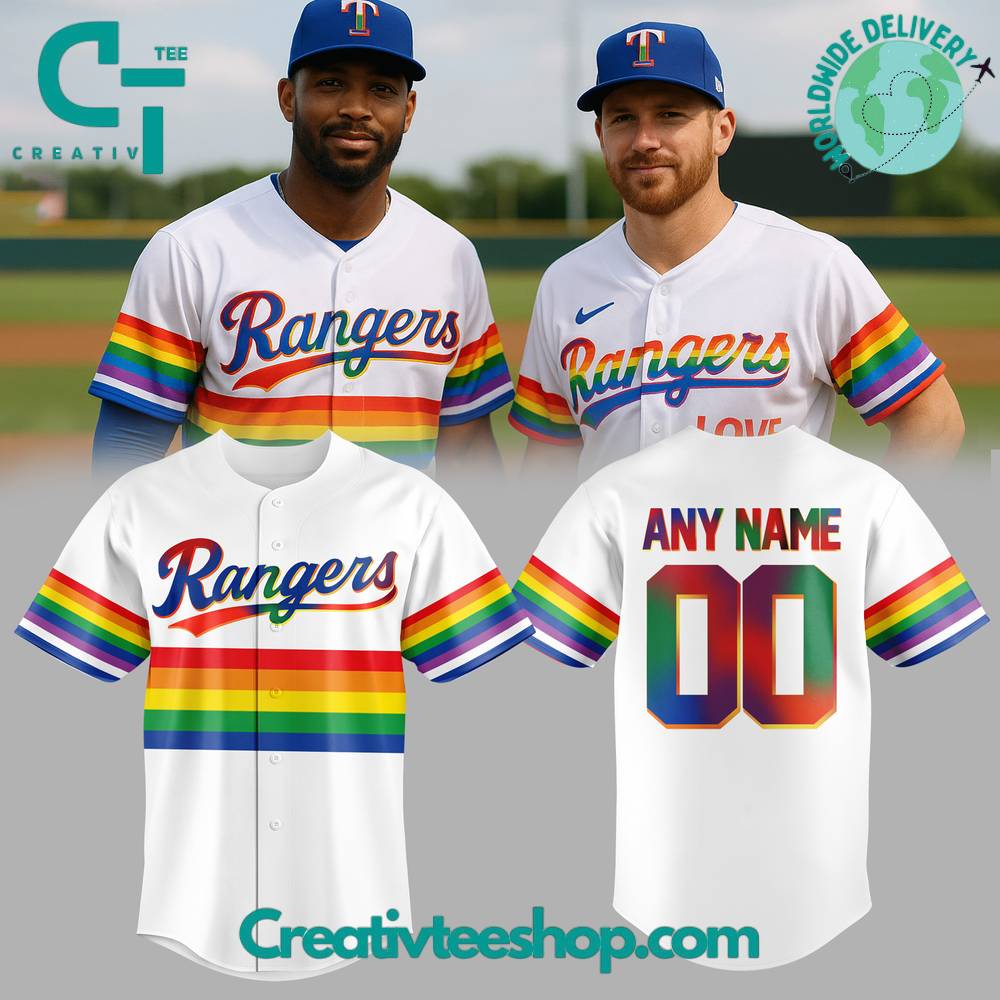 Texas Rangers Pride Night 2025 Special Baseball Jersey