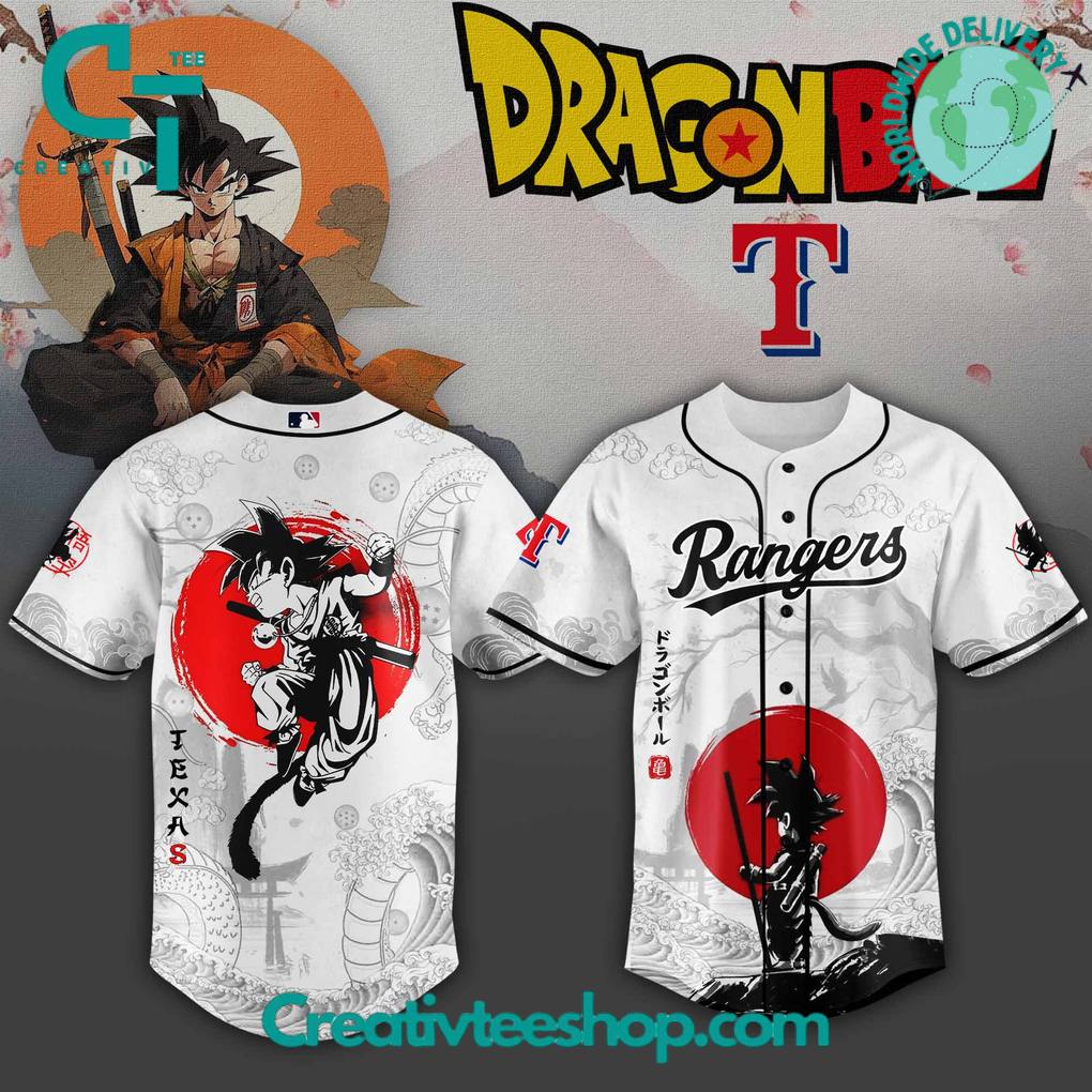 Texas Rangers x Dragon Ball 2025 Japan Edition Baseball Jersey
