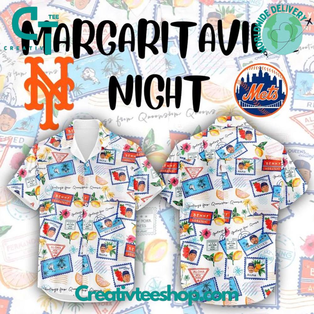 New York Mets x Margaritaville Night Special Hawaiian Shirt