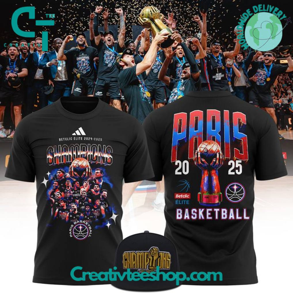 Paris Basketball 2025 Champions de France Special Tee