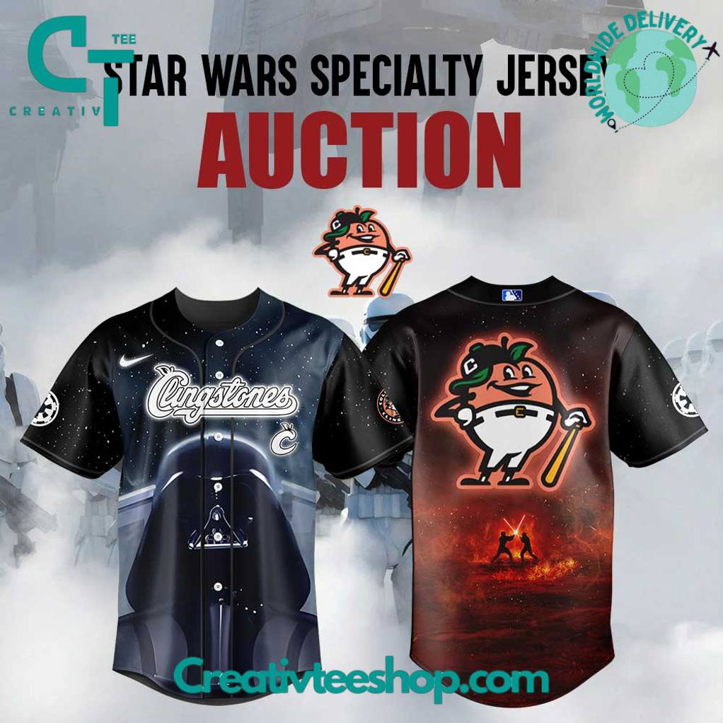 Columbus Clingstones x Star Wars Night 2025 Special Edition Baseball Jersey