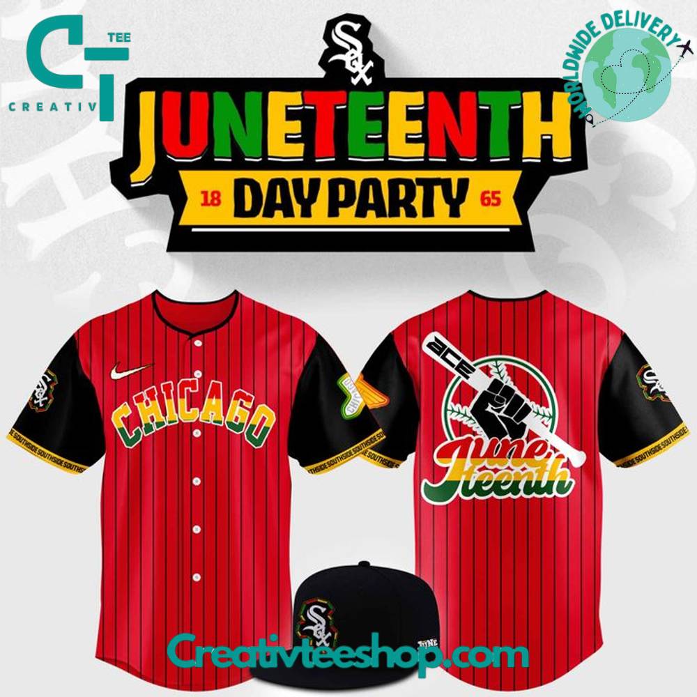 Chicago White Sox 2025 Juneteenth Heritage Red Stripes Baseball Jersey