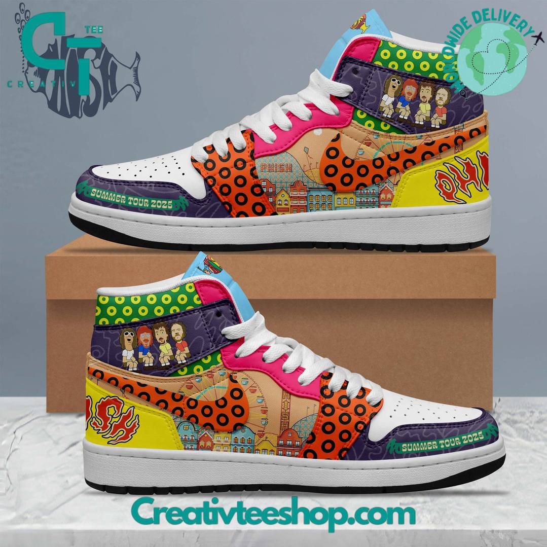 Phish Band Summer Tour 2025 Limited Edition Air Jordan 1 Sneaker