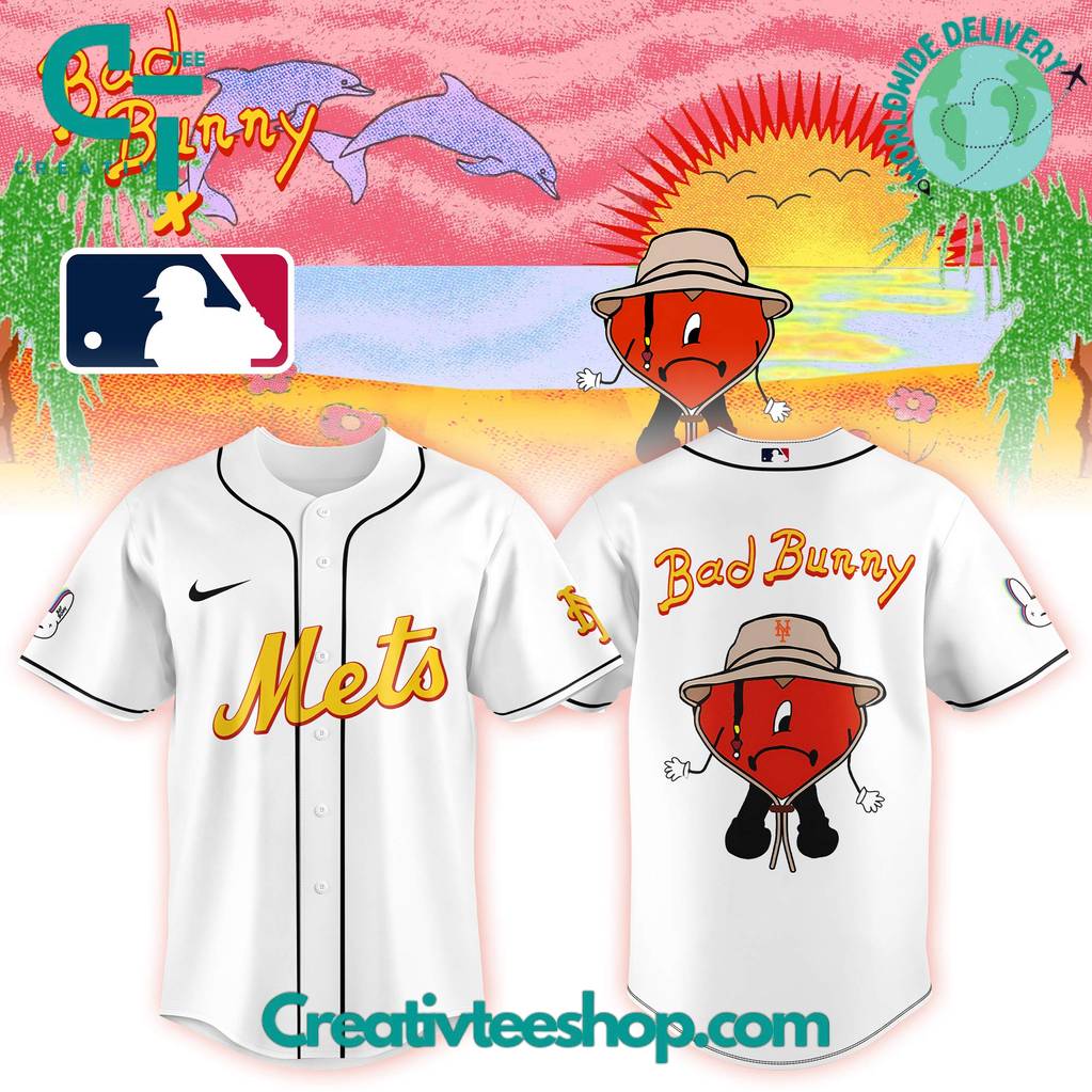 New York Mets x Bad Bunny Colab 2025 Limited Editon Baseball Jersey