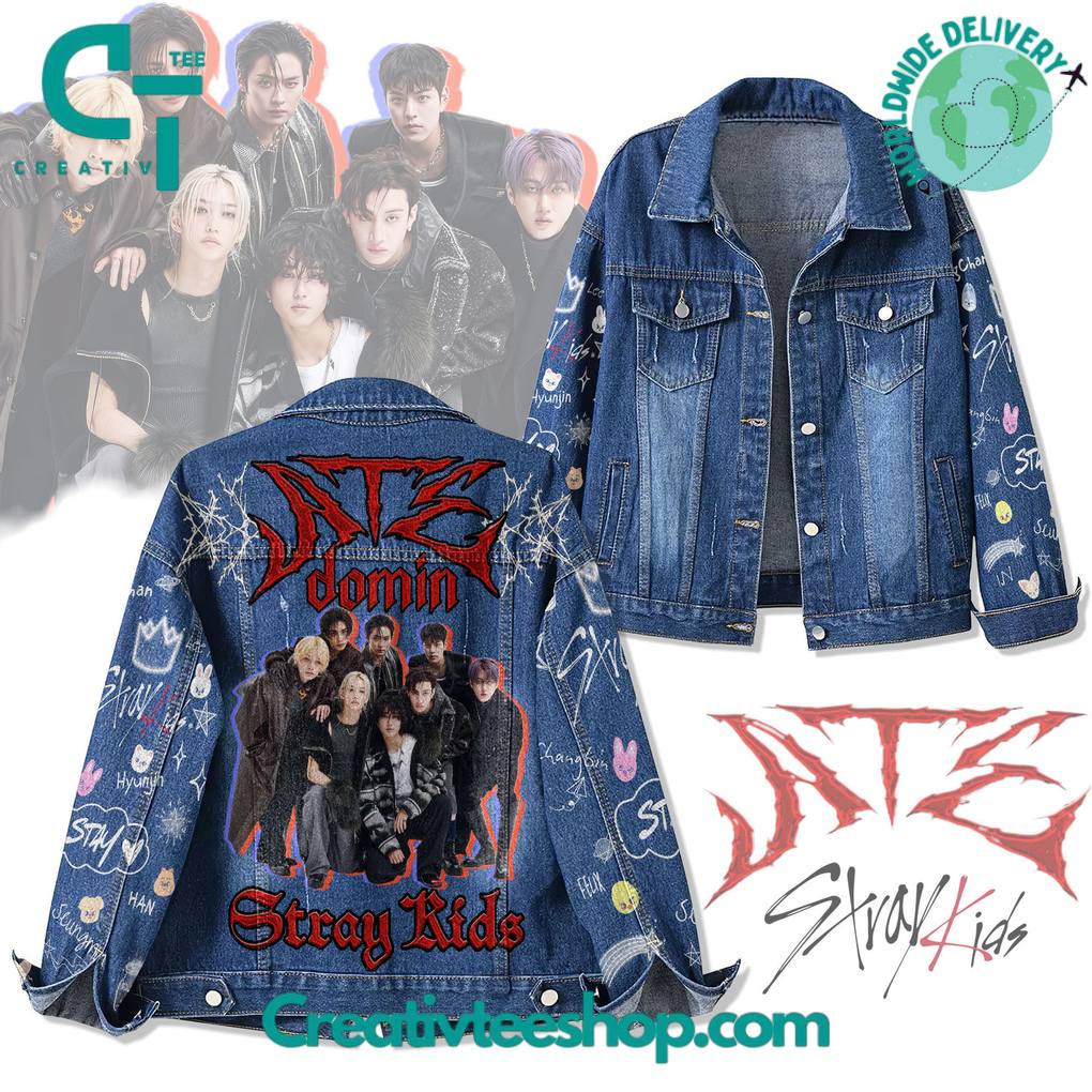 Stray Kids DominATE World Tour Denim Jacket