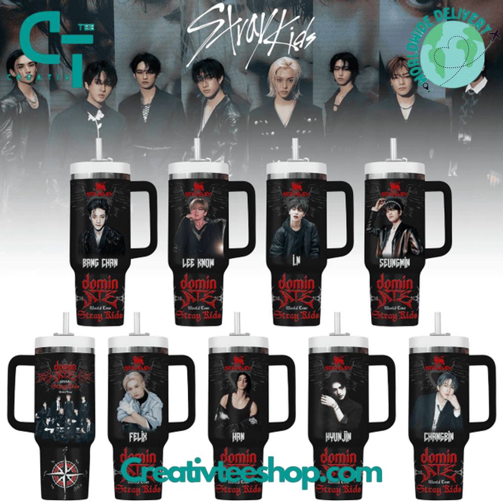 Stray Kids DominATE World Tour Special Edition Tumbler 40oz with Handle