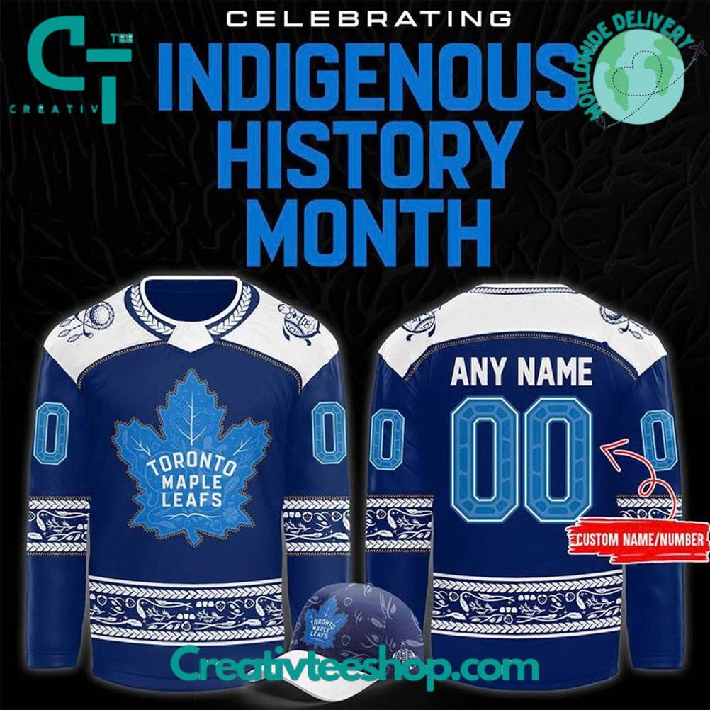 Toronto Maple Leafs Indigenous History Month 2025 Personalized Hockey Jersey