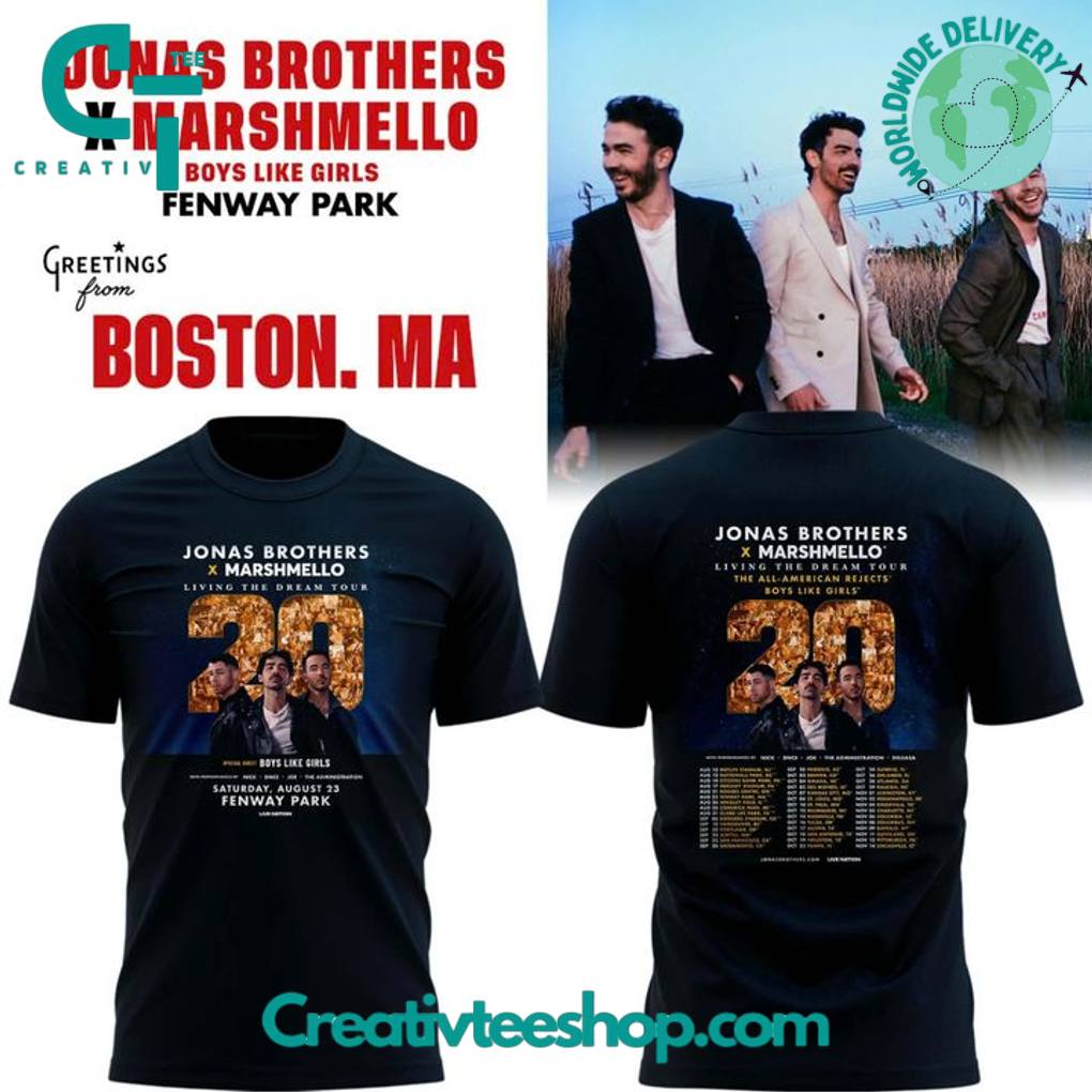 Boston Red Sox x Jonas Brothers “JONAS20 Living The Dream Tour” Special Tee