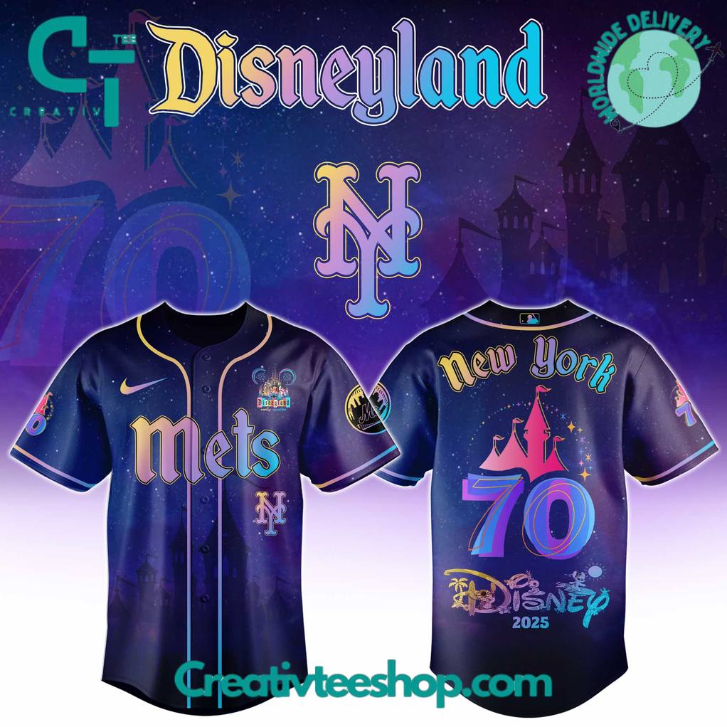 New York Mets x Disneyland 70th Anniversary Special Edition Baseball Jersey