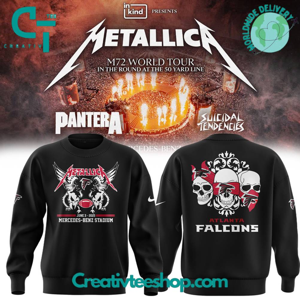 Atlanta Falcons x Metallica M72 World Tour Special Sweatshirt