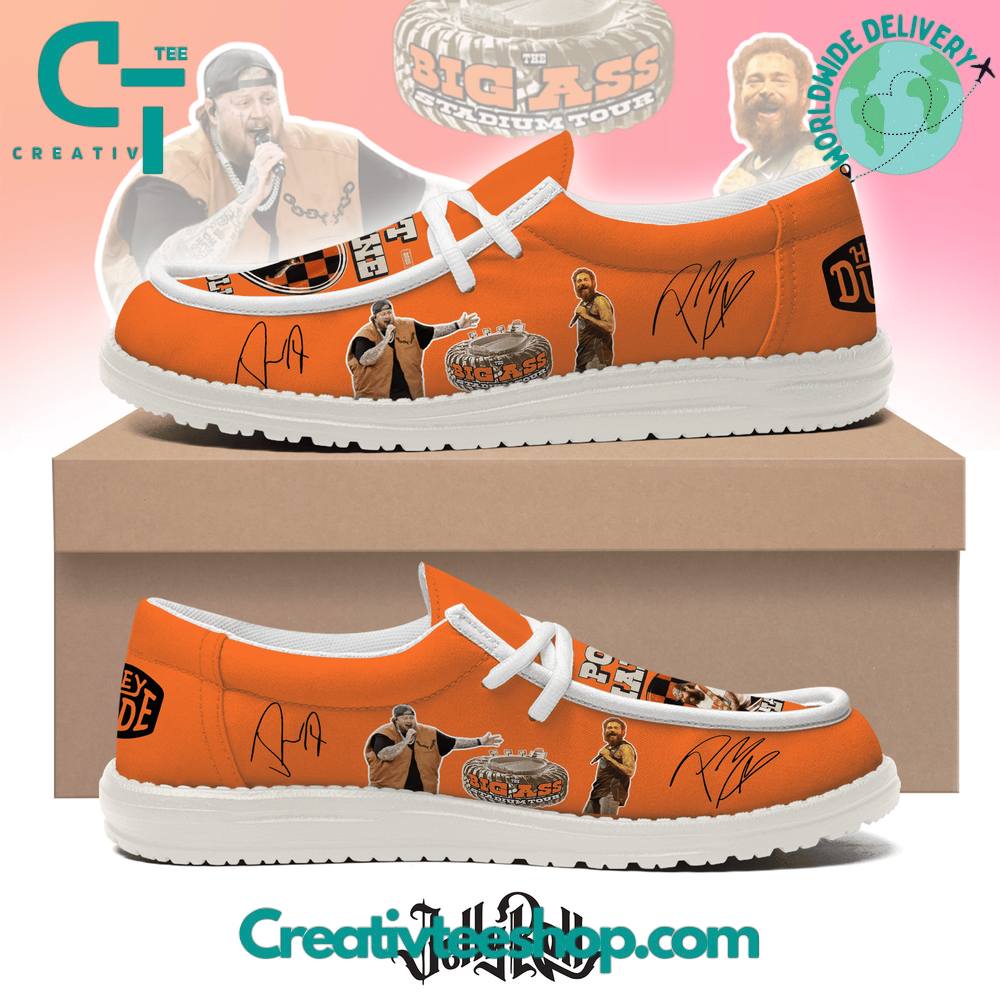 Post Malone x Jelly Roll Big Ass Tour 2025 Special Loafer Shoes
