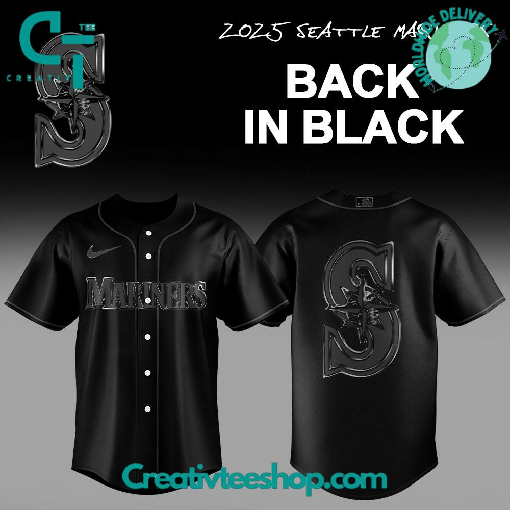 Seattle Mariners “Back In Black” Special Baseball Jersey