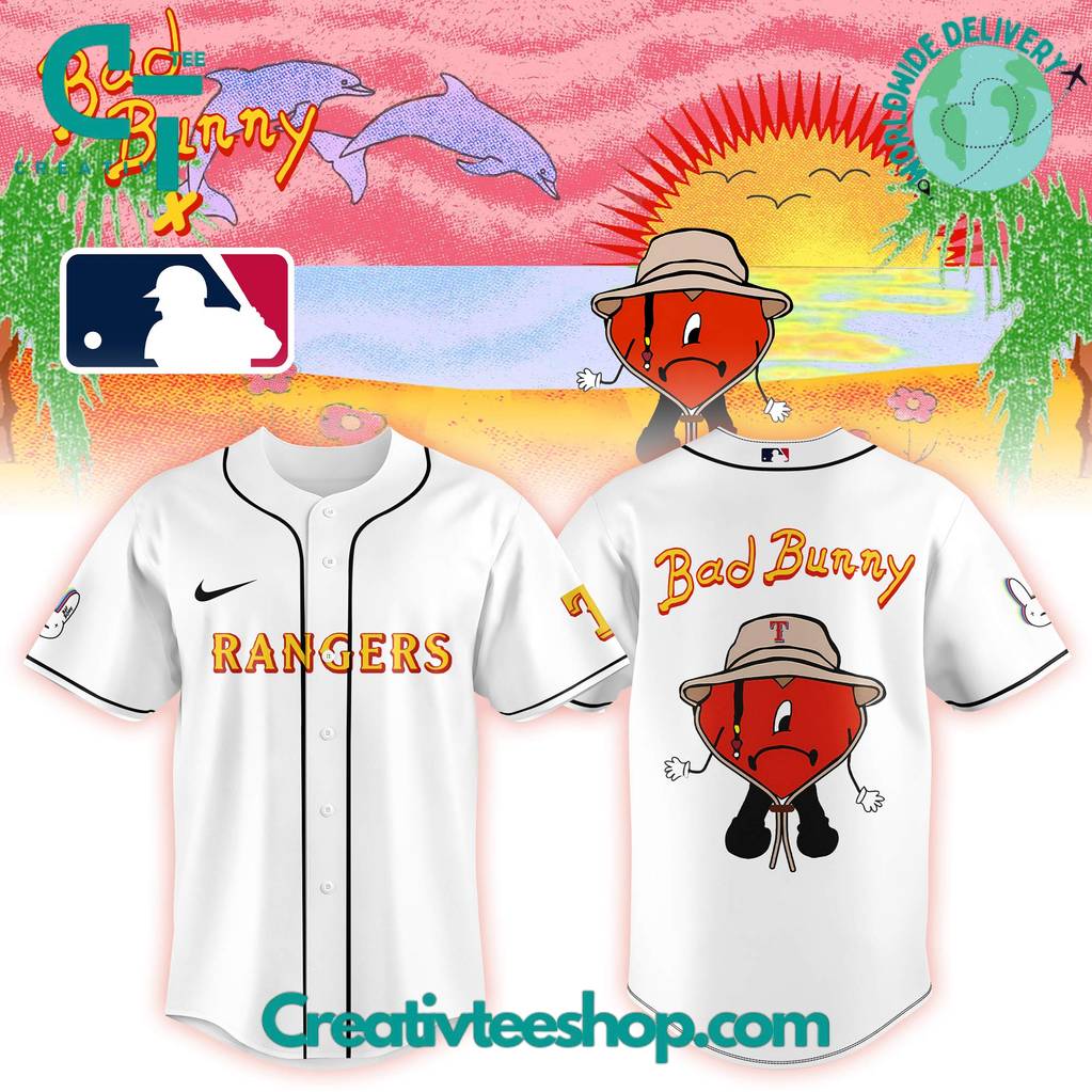 Texas Rangers x Bad Bunny Colab 2025 Limited Editon Baseball Jersey
