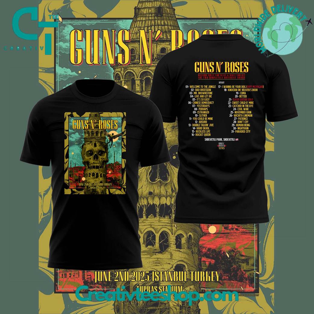 Guns N’ Roses Istanbul Concert Special Tee