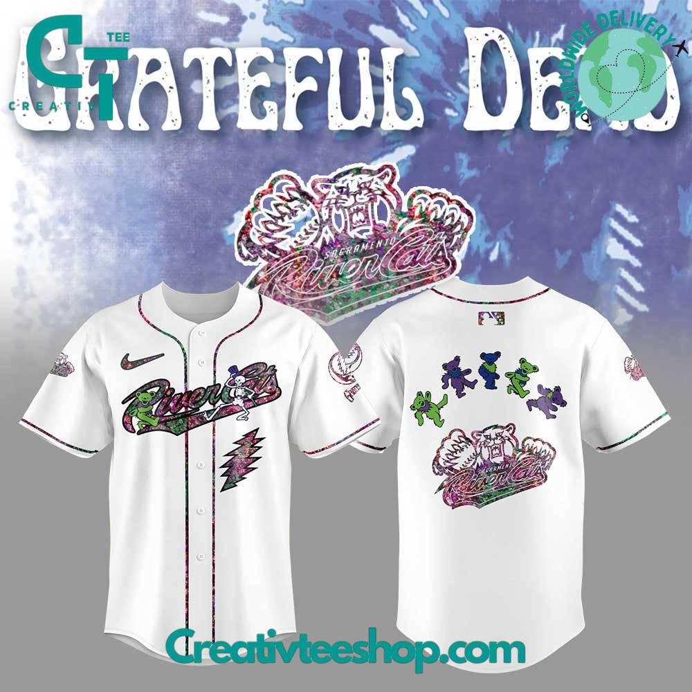 Sacramento River Cats Grateful Dead Night Special Baseball Jersey