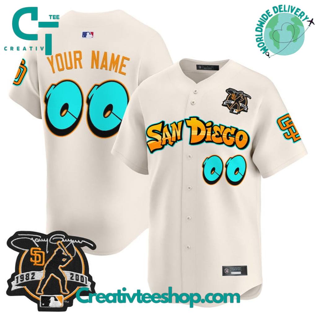 San Diego Padres Graffiti Barrio Edition Special Baseball Jersey