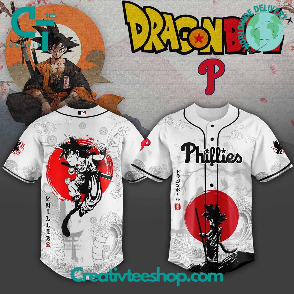Philadelphia Phillies x Dragon Ball 2025 Japan Edition Baseball Jersey