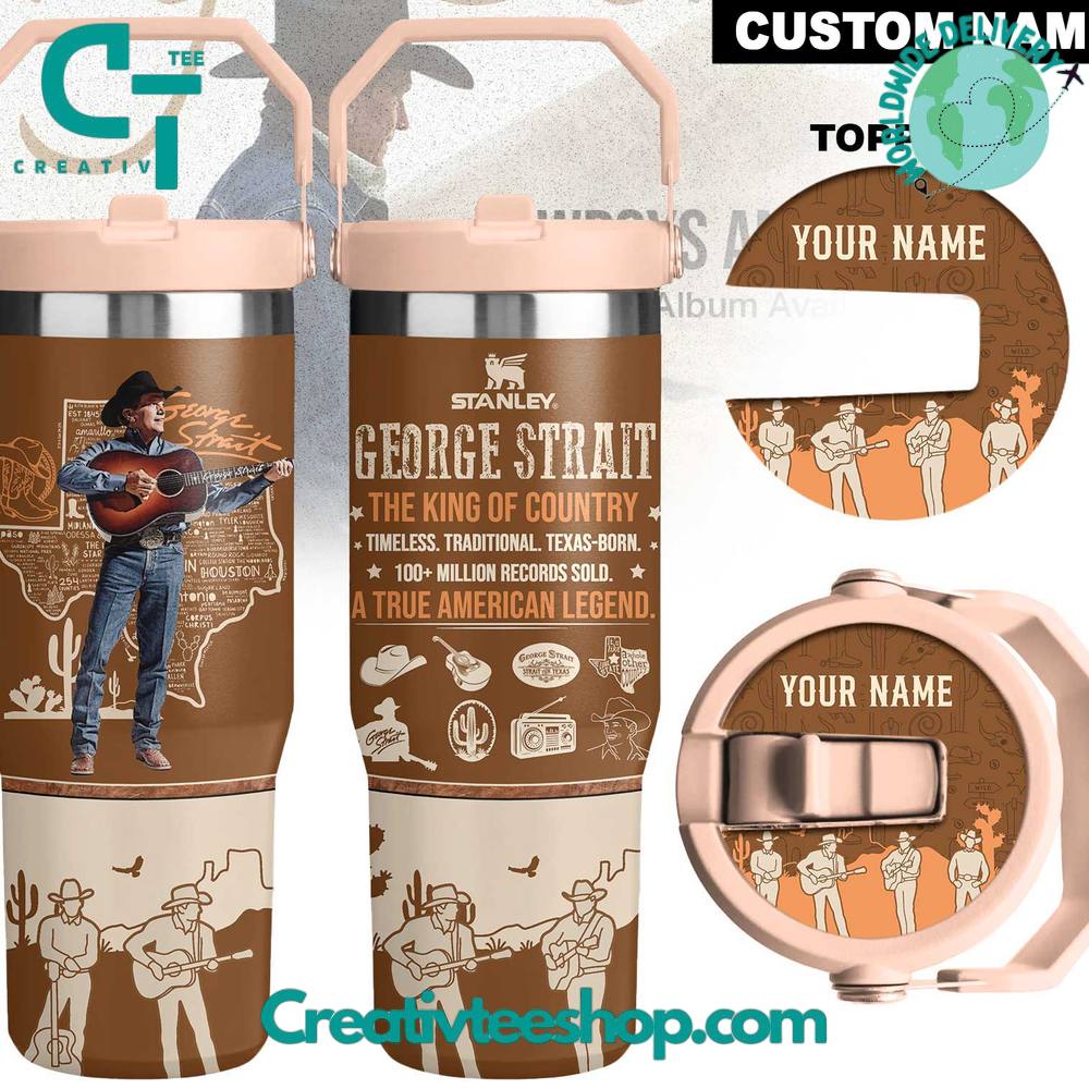 George Strait “The King of Country” 30 OZ IceFlow Flip Straw Tumbler