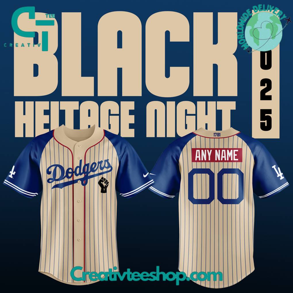 Los Angeles Dodgers x Black Heritage Night 2025 Special Edition Baseball Jersey