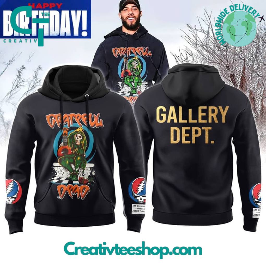 Happy Birthday Micah Hyde x Grateful Dead x Gallery Dept Special Black Hoodie
