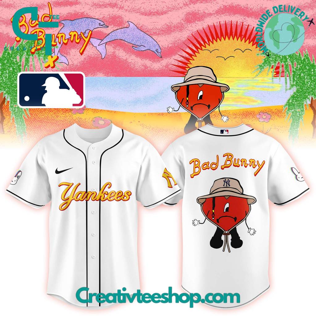 New York Yankees x Bad Bunny Colab 2025 Limited Editon Baseball Jersey