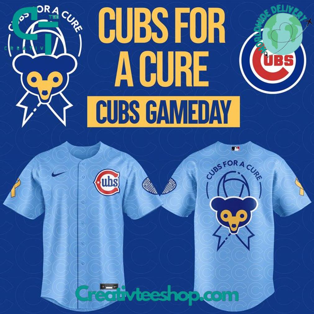 Chicago Cubs “For a Cure” Gameday Special Baseball Jersey