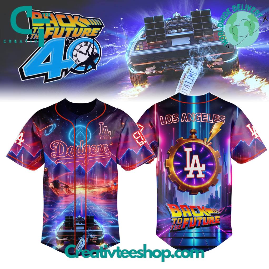 Los Angeles Dodgers x Back to the Future Limited Edition Baseball Jersey